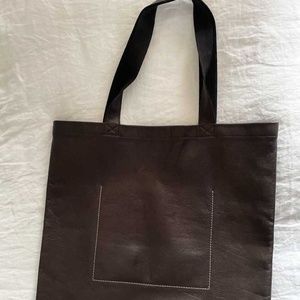 RICK OWENS LARGE SIGNATURE TOTE PERFORMA 100% CALF LEATHER